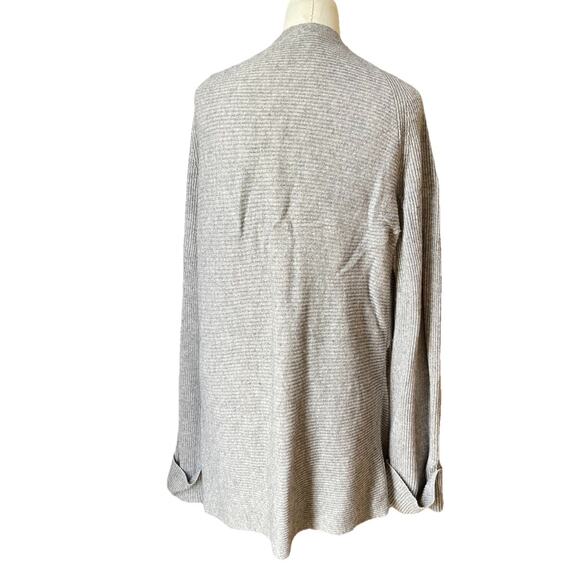Vince Women’s Gray Wool Cashmere Drape Open Front Cardigan Sweater Size M - Picture 3 of 6